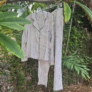 PJ Salvage Striped Floral Pajama Set